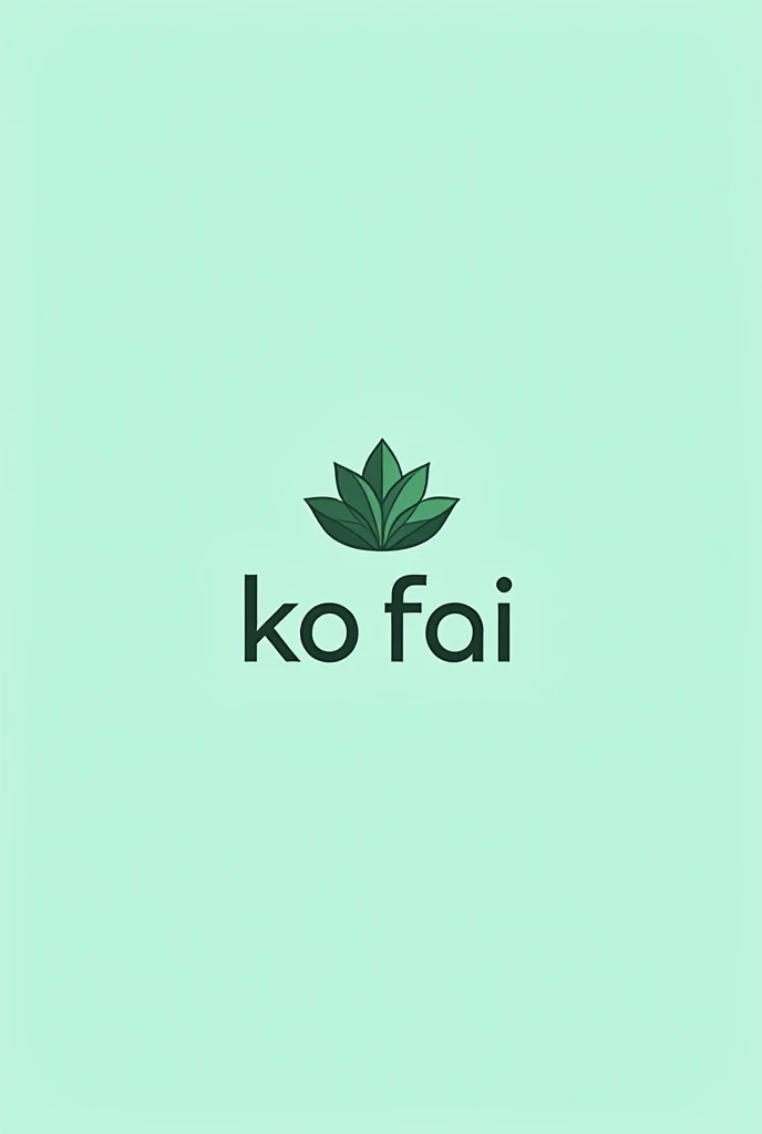 The logo for the therapist says “Ko Fai” in the center., flat logo futuristic, background color health and there is a lotus flower symbolizing health,success,success,wealth,blessing