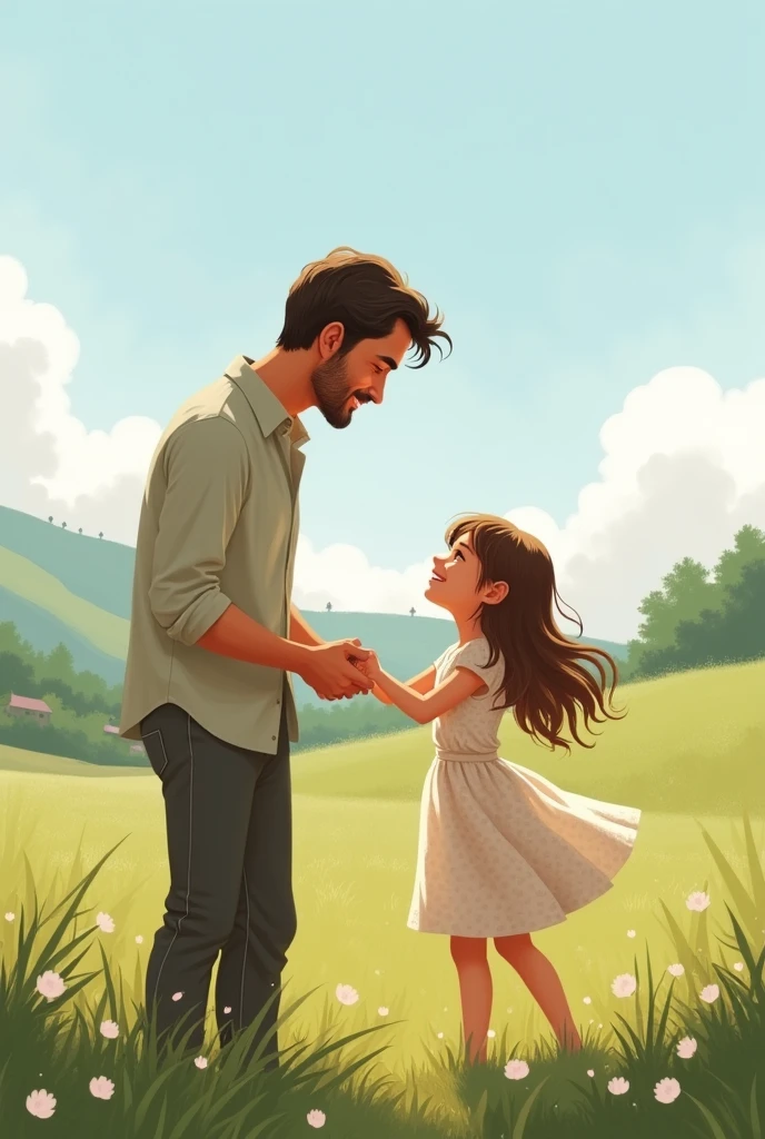 A father with his daughter