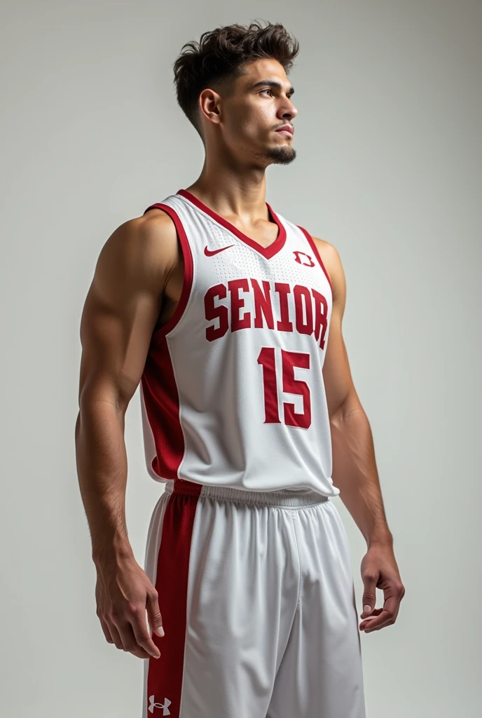 Individual photos of each of the group members. Senior college male, leader of the basketball group