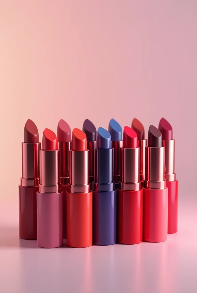 draw 10 lipstick next to each other