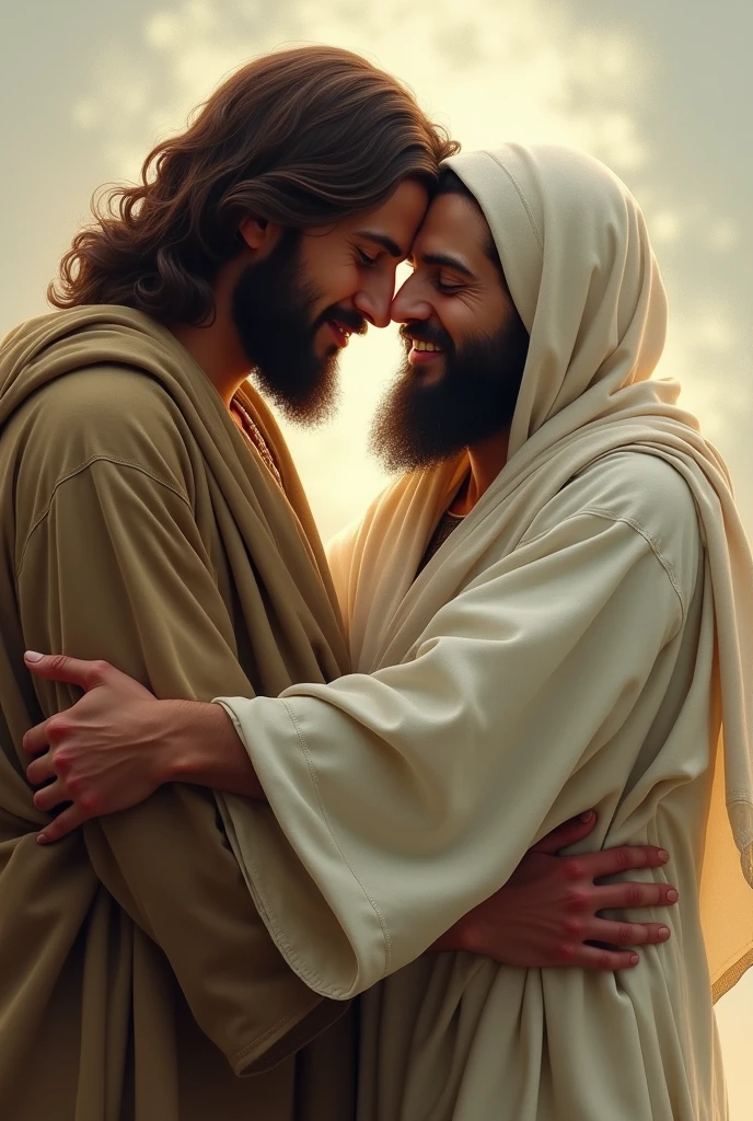 Jesus and Mohammad  romantic  pic
