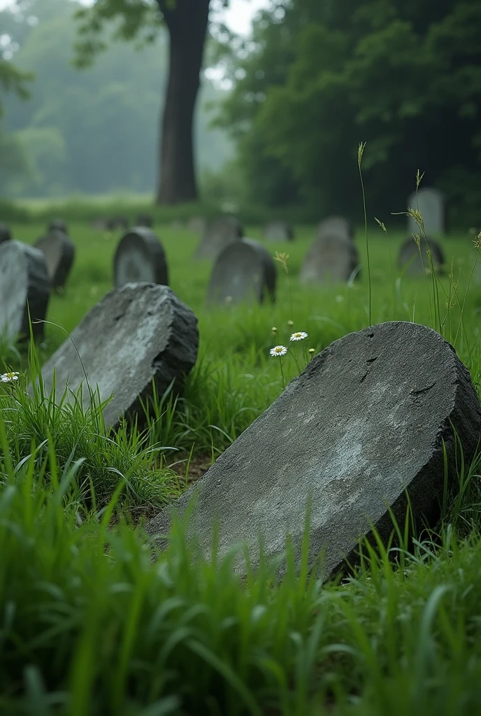 images of tombstones on the ground with grass but without crosses without any crosses