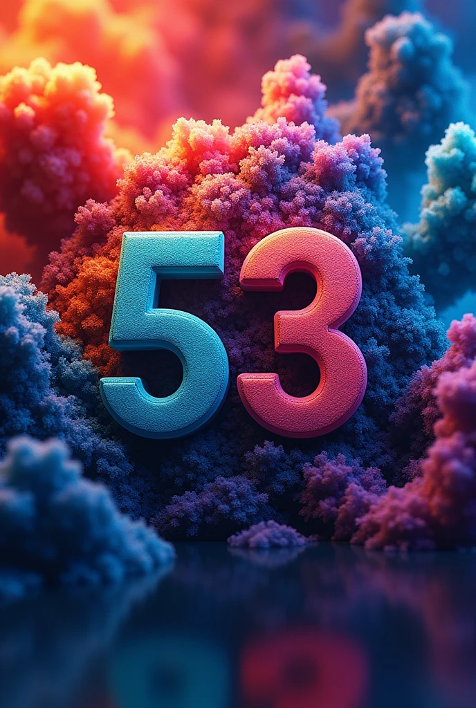 Chat create a written logo " moments 53 "
A logo with very eye-catching colorful textures