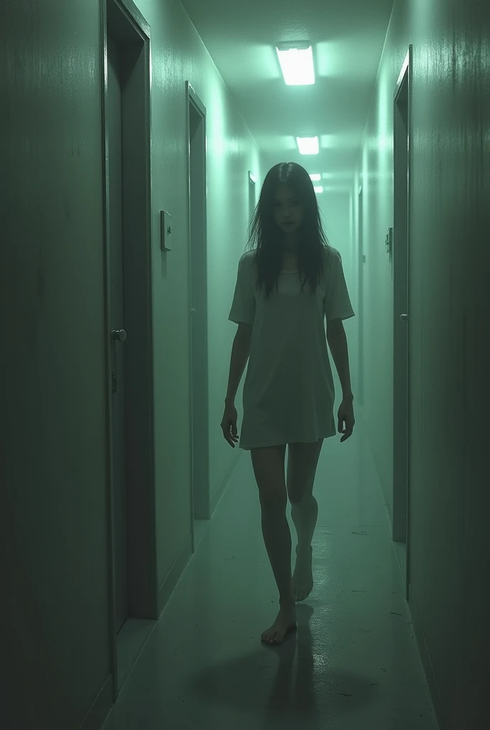 Create a scene where a character is caught in a loop of repeating actions within a single moment, with subtle variations in each iteration to represent the feeling of déjà vu."