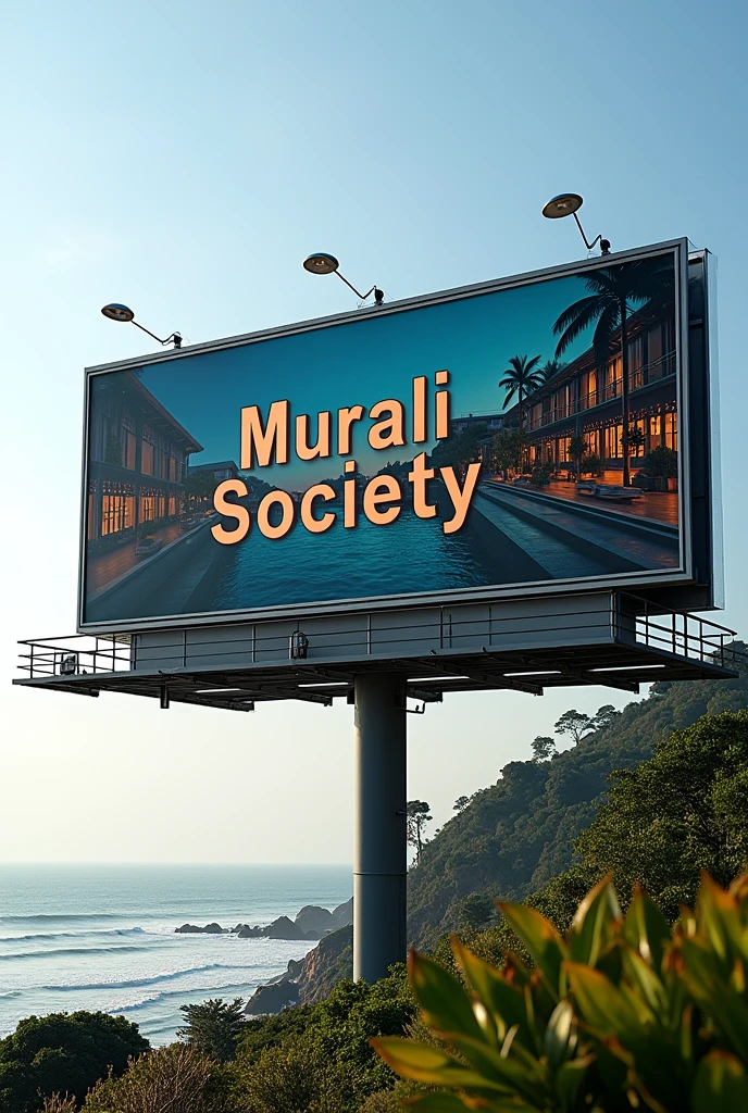 Bill board with name murali society goa