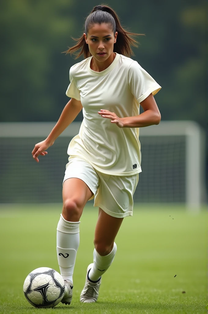 Create a soccer player, offwhite