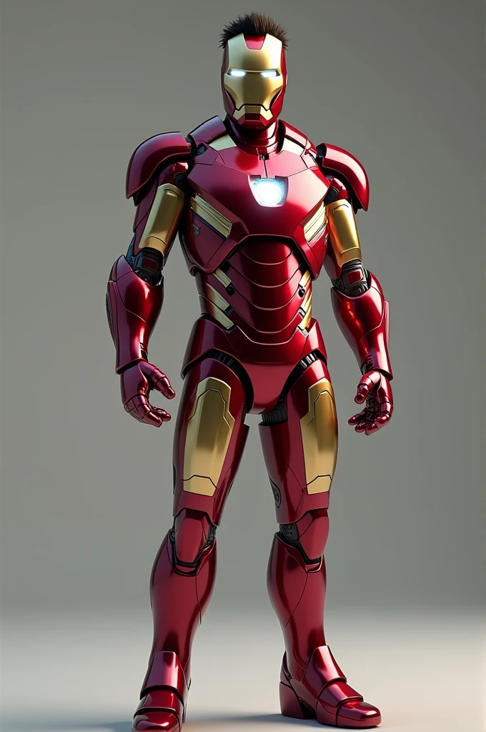 Elon Musk dressed as Iron Man in a relaxed pose
