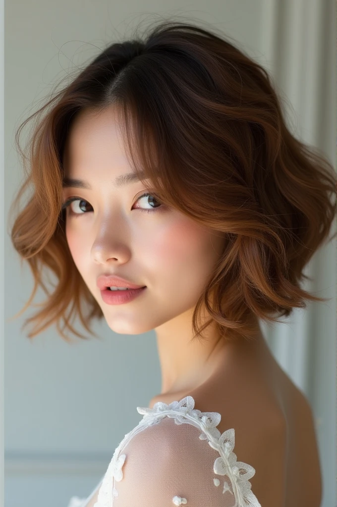 Chin length layer and volume haircut in the picture