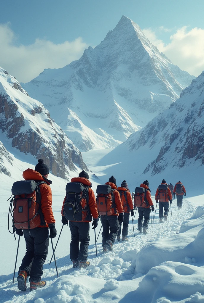 Begin by introducing the hikers, their experience, and the context of the expedition. Talk about the Ural Mountains in winter, describing the vast, desolate landscape, the thick blanket of snow covering the forests, and the deadly cold that drops to -30°C. Highlight the group dynamics, particularly their leader, Igor Dyatlov, as they prepare for the adventure. The visual of a rugged terrain and bone-chilling weather should set the tone of isolation and danger.
Visual Aid: Show a map of the Ural Mountains and Dyatlov Pass, accompanied by real photos of the hikers, smiling and gearing up for the expedition.