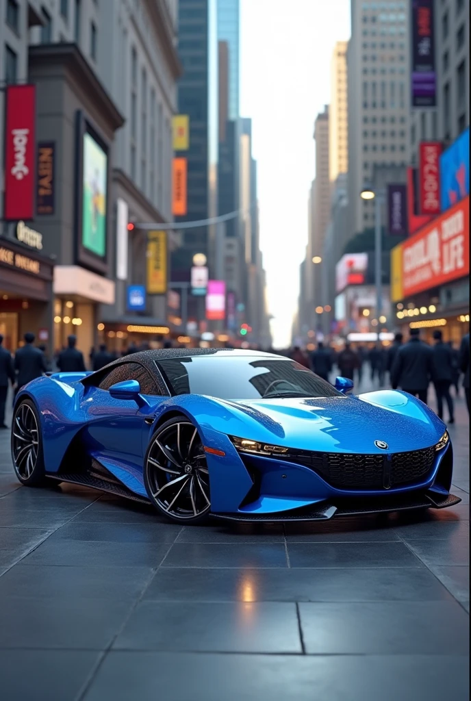 A car in blue color