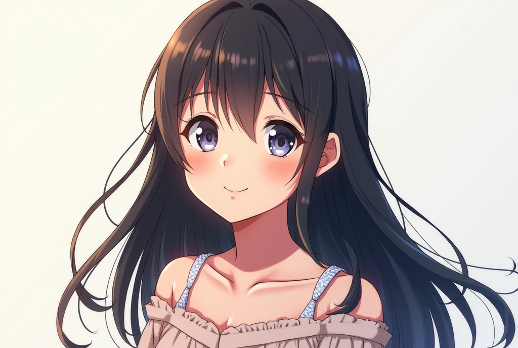 High resolution, Shortcuts, One girl, Large Breasts, smile,Anime Style, Black Hair, 
