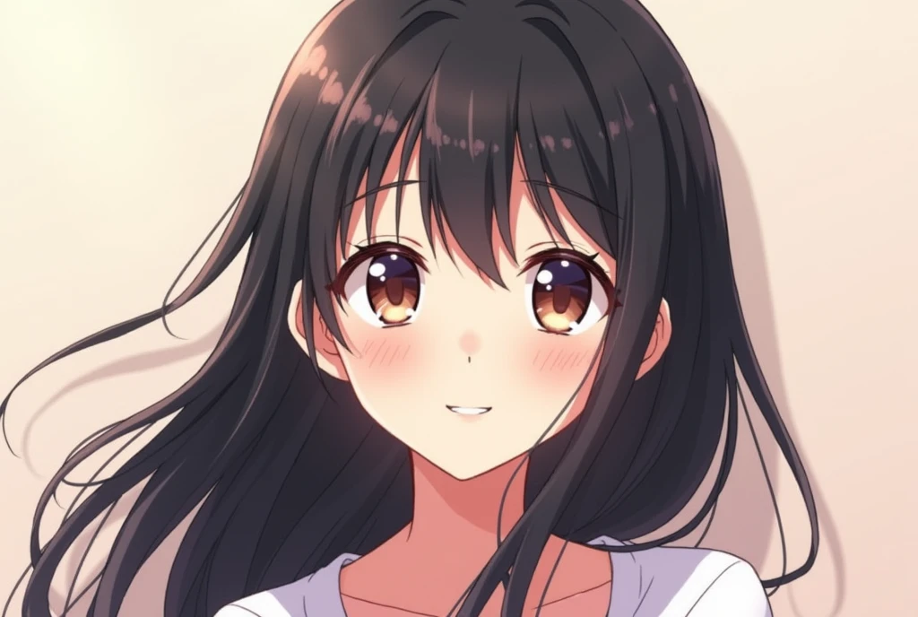 High resolution, Shortcuts, One girl, Large Breasts, smile,Anime Style, Black Hair,