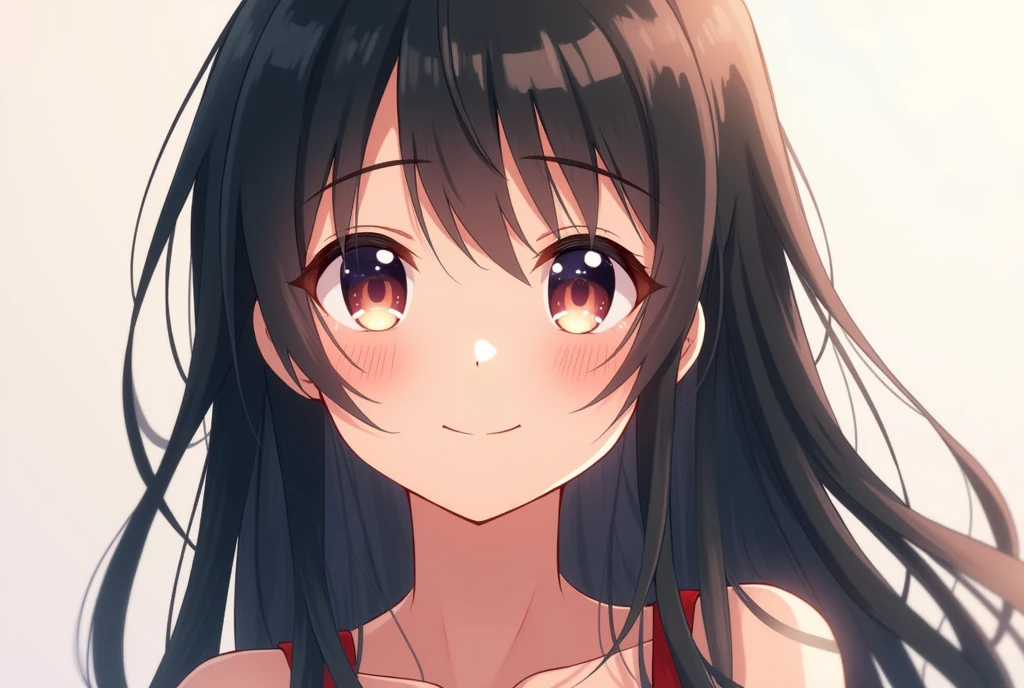High resolution, Shortcuts, One girl, Large Breasts, smile,Anime Style, Black Hair,