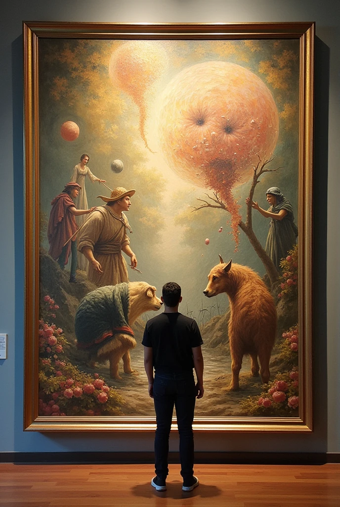 How to look at a 60 x 40 inch painting on a wall