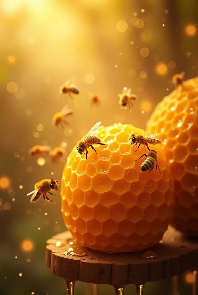 a honeycomb or a beehive, symbolizing the sweetness and value of the Word of God.