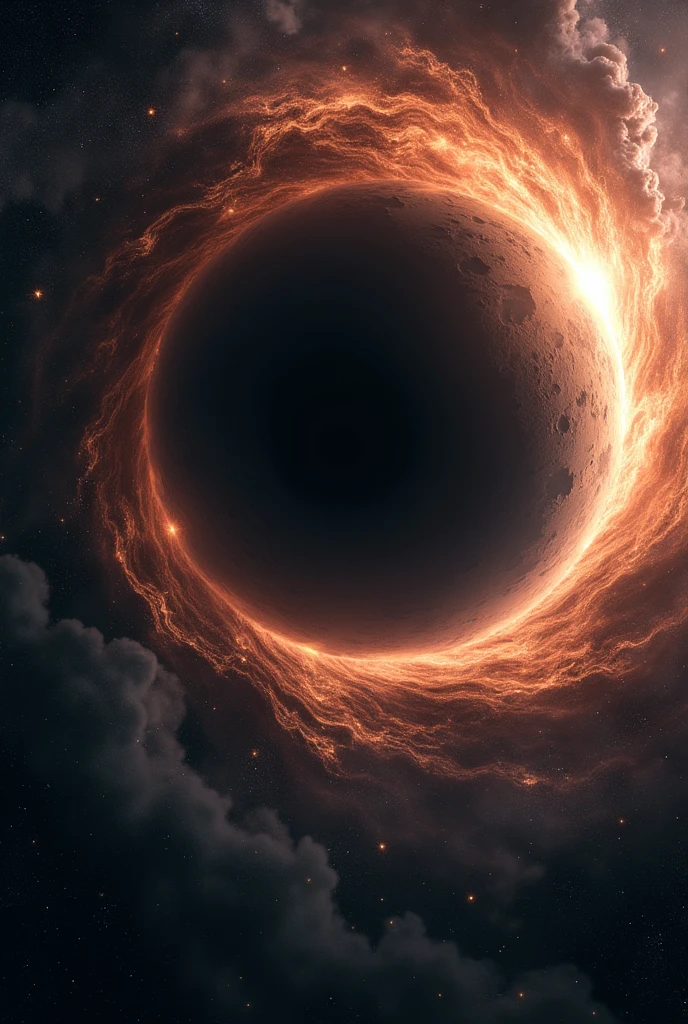 Create a black hole by sucking in another planet

