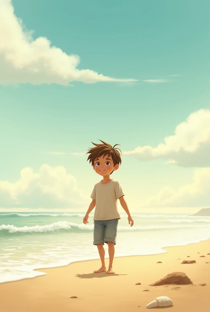 A boy on the beach