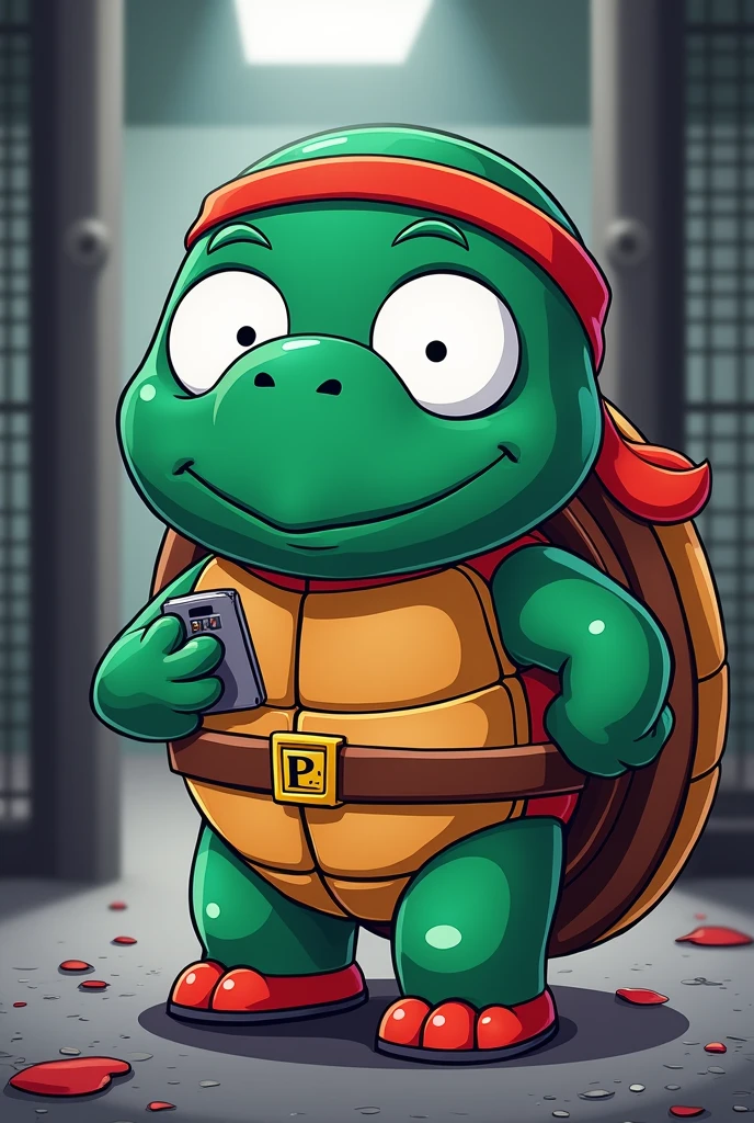 Cree moi un flyer avec un personage de south park
Pour une boutique en ligne de mini smartphone
Avec tortue genial
Parle de la prison et de cacher le téléphone