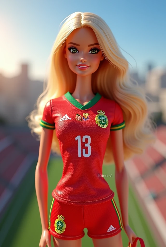 Barbie with Corinthians t-shirt 