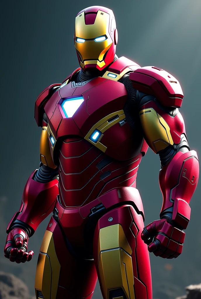 iron man
with this red eyes
background black
wallpaper