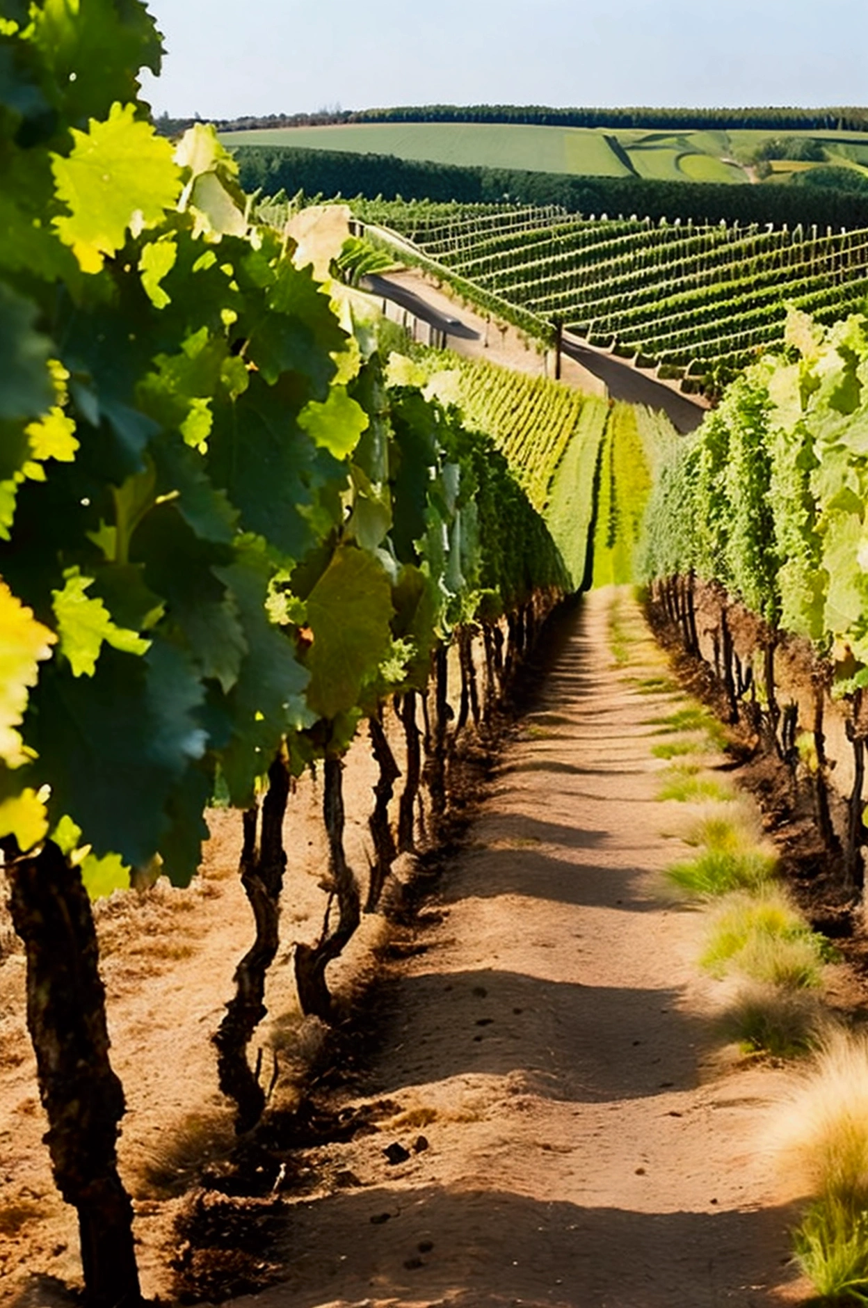 wine vineyard in chablis france