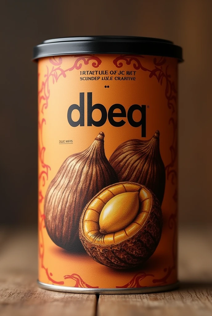 Make me a label of dry areca name is as DBEQ 