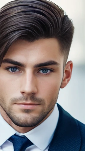  A handsome man from Ukraine focus on the face 