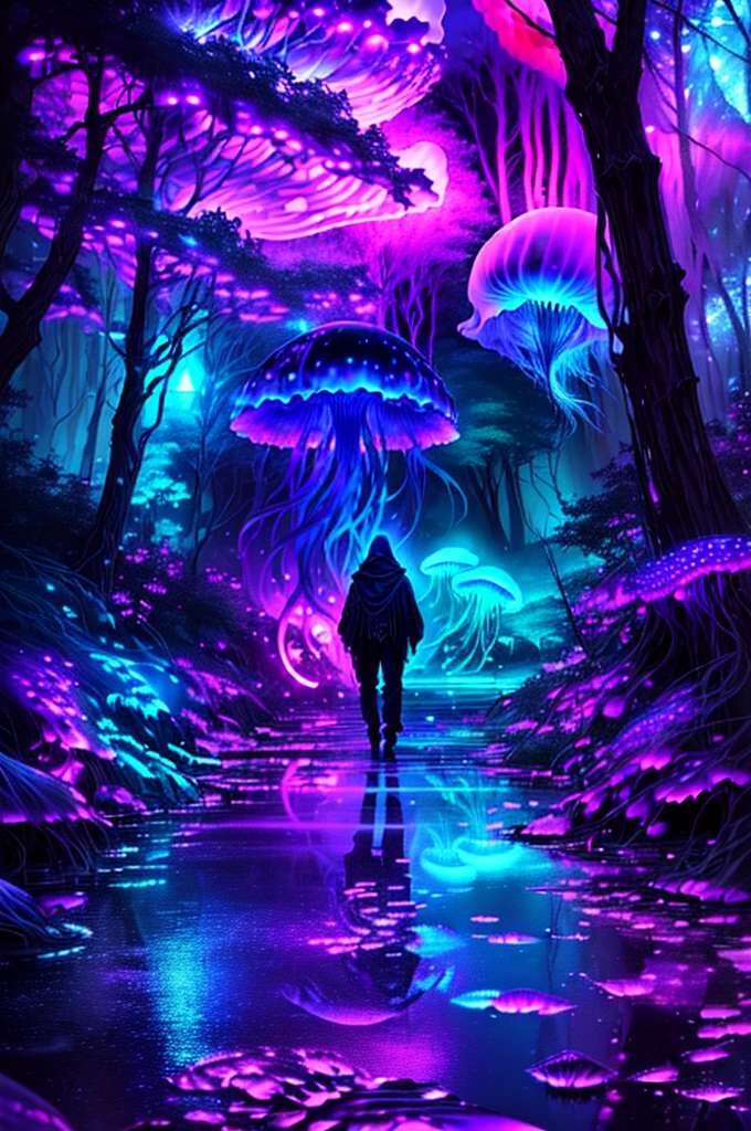 Ghosts, dark
Ethereal, group picture, ghost, spirits, Cine, vibrant colors, vivid colors, detailed backgrounds, detailed landscape, cinematic lighting, perspective and depth, shades, reflections, night, dark, jellyfish, jellyfish forest