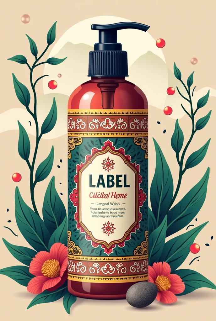  a nepali named label design for hand wash