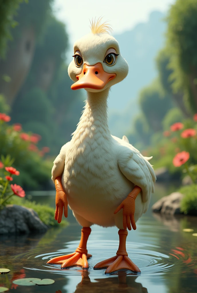 Create a humanoid duck 