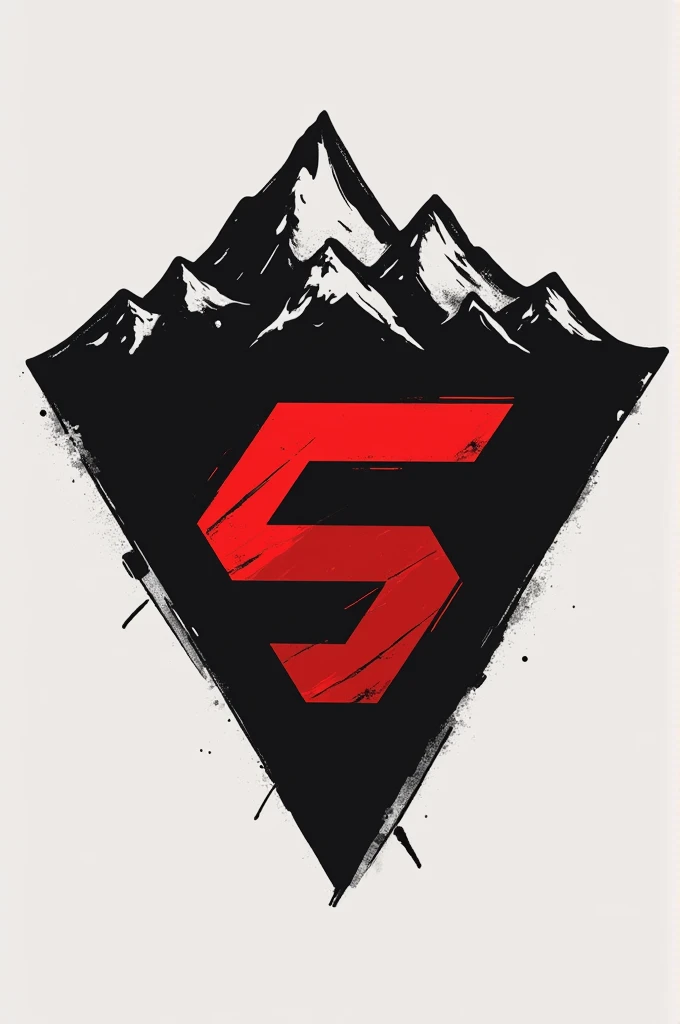 Make a triangle-shaped logo that says supplefit on top.with black and red colors