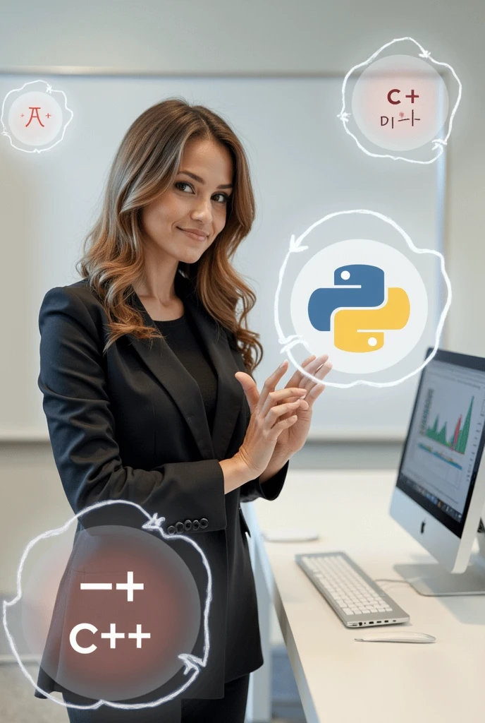 A picture for a gig of a tutor of c++ and python 