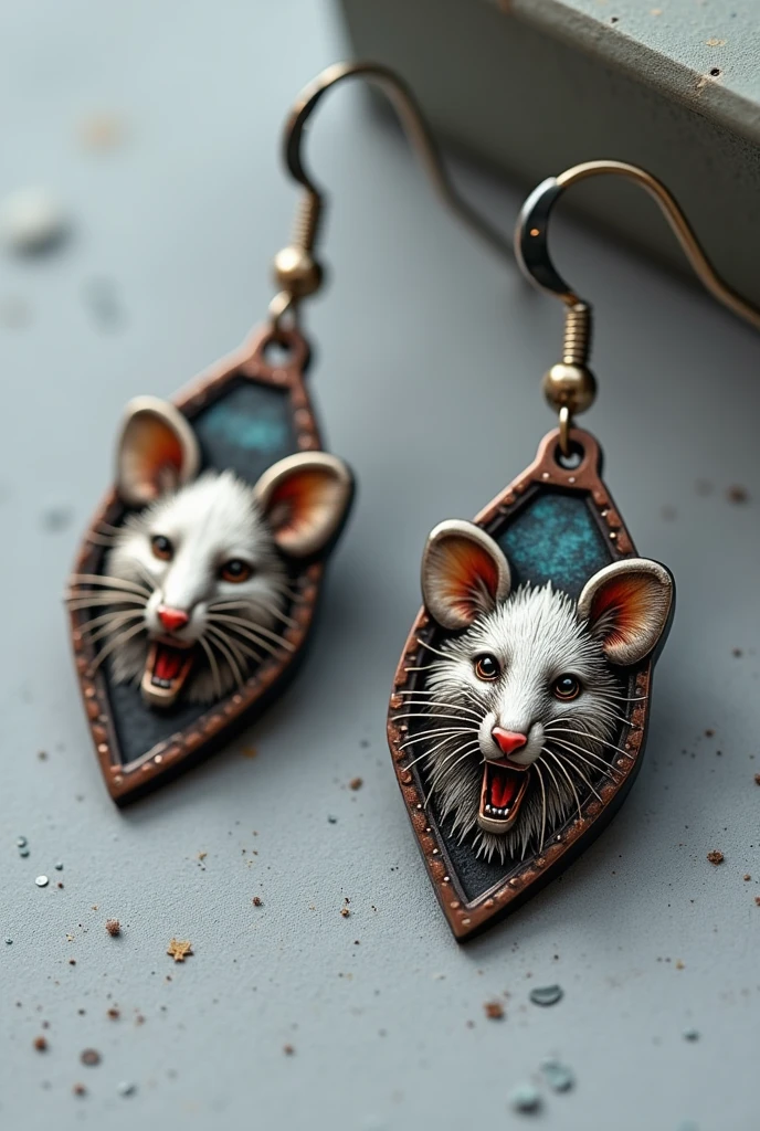 I want to create some metal prints on some earrings and divers, like metallic ACDC and white rat, they are for a gift