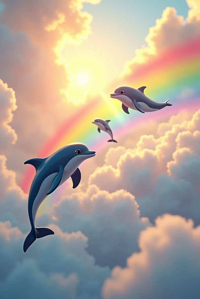 Add some dolphins in the air and rainbows to that image 
