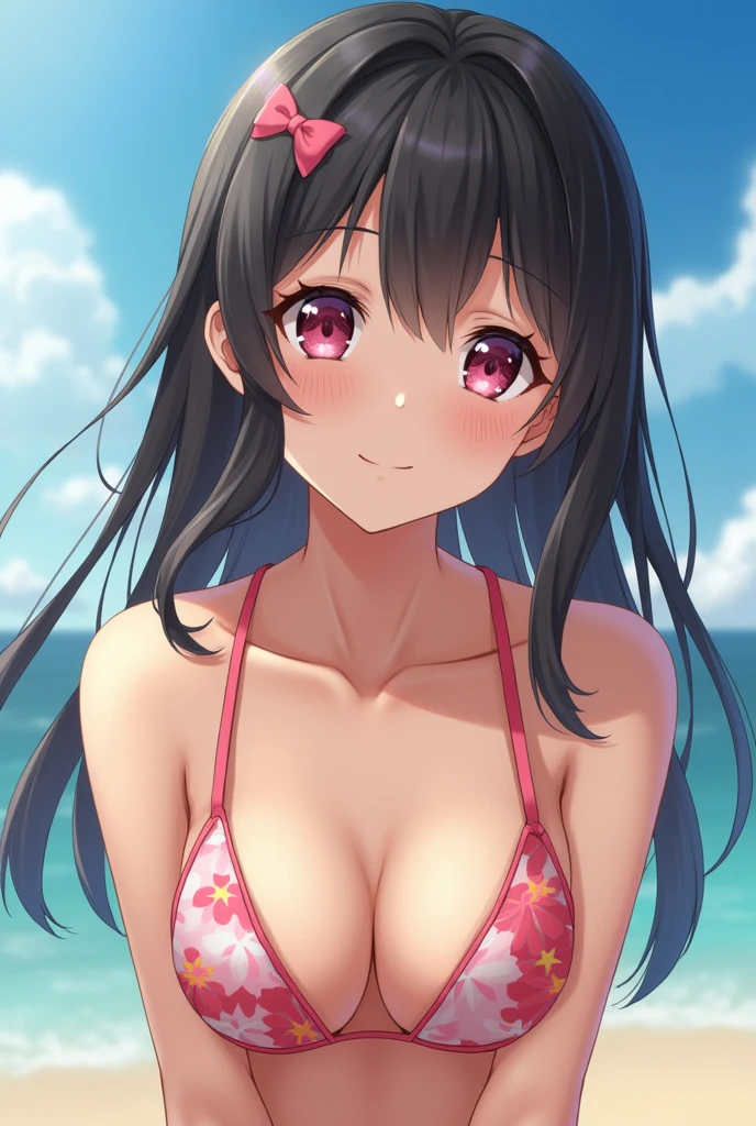 Realistic photos、Pay attention to the cute high school girl's face、bikini
