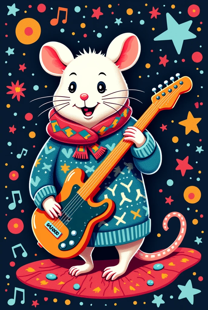 White Rat Music Band Sweater Prints