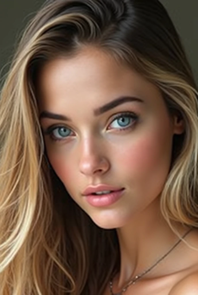 medium length portrait one, 2 Norvég lány szimmetrikus attractive arccal, long blonde with brown hair, detailed, with beautiful blue eyes, nose and lips, with eye-highlighting summer makeup, with big breasts, attractive, with beautiful legs, thin body (best quality, 4k, 8k, high resolution, masterpiece:1.2),ultrasound,(realistic,fotorealistic,fotorealistic:1.37),HdR,studio lighting,and body,portrait age,very body, , dramatic lighting, warm color tones, dramatic colors