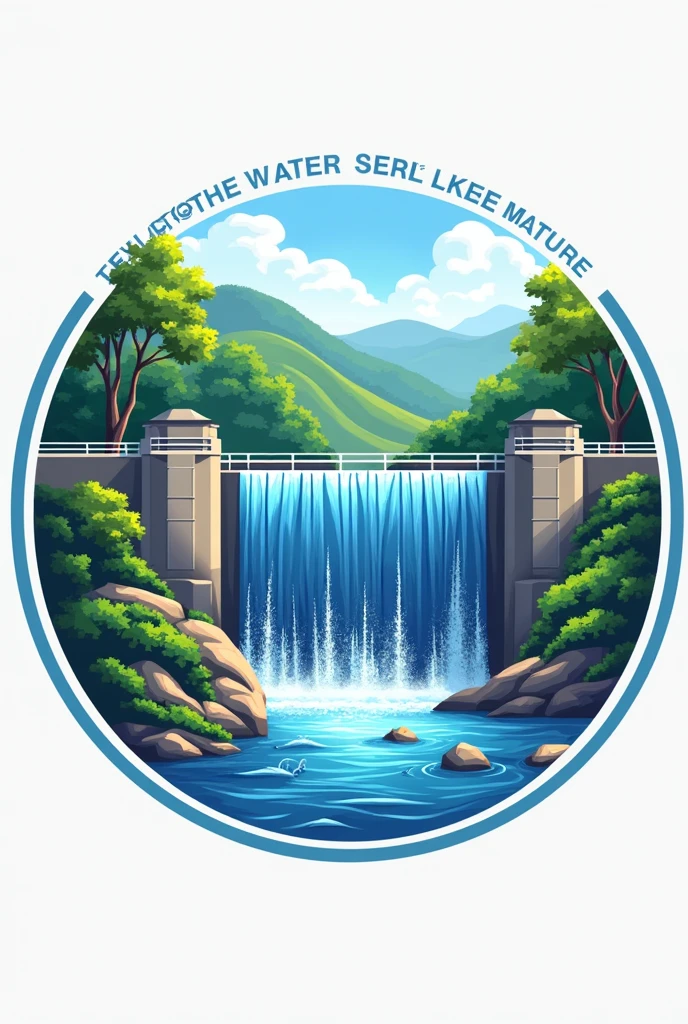 Water resources engineering logo combined with water reservoir and make it look like a realistic
Make the engineering side dominant but keep the reservoir building or irrigation being part of this logo delete rhe waterfall side
I dont need the engine, combine irrigation and reservoir on the logo
Make this like a real picture
Put this sentences on the logo " Teknik Keairan 2024"
Do not translate the sentence
Put this sentences on the logo " Teknik Keairan 2024" and don't translate the words