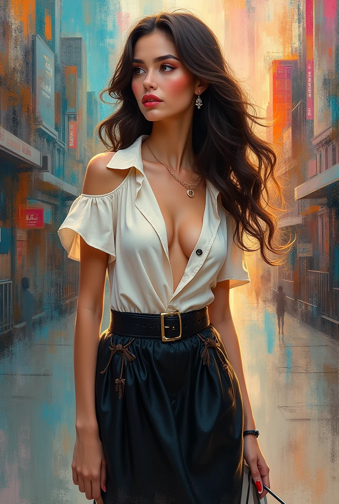 Create an art related to fashion female