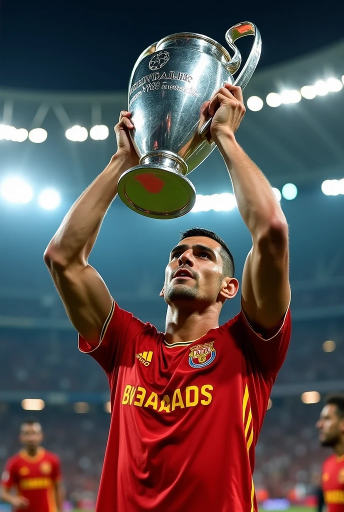 Icardi lifts the Champions League trophy with Galatasaray jersey