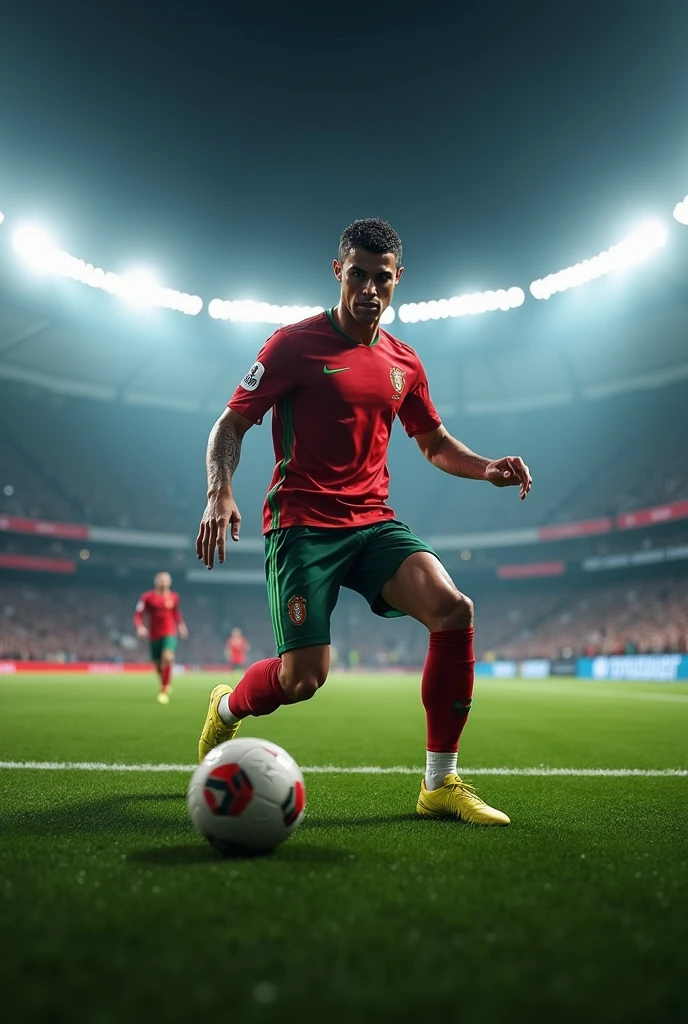 Cristiano Ronaldo taking penalty