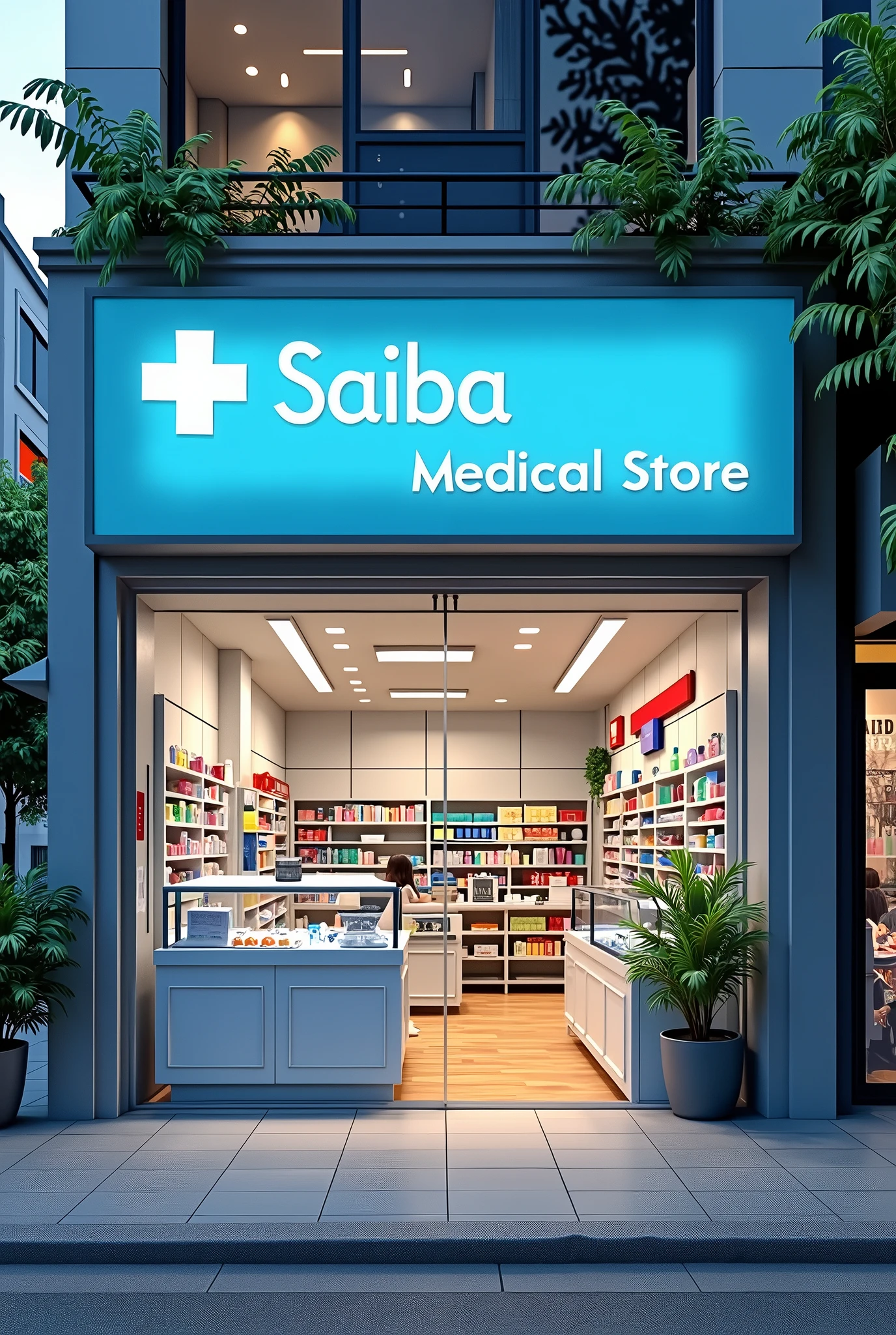 Saiba medical store 3rd in a board