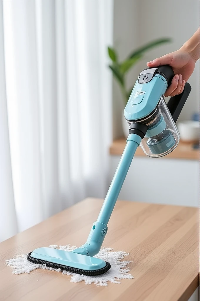 Je créer une marque de Brosse de nettoyage électrique tenue dans la main fait moi un template de site en image pour m'aider (un site de netoyage)
