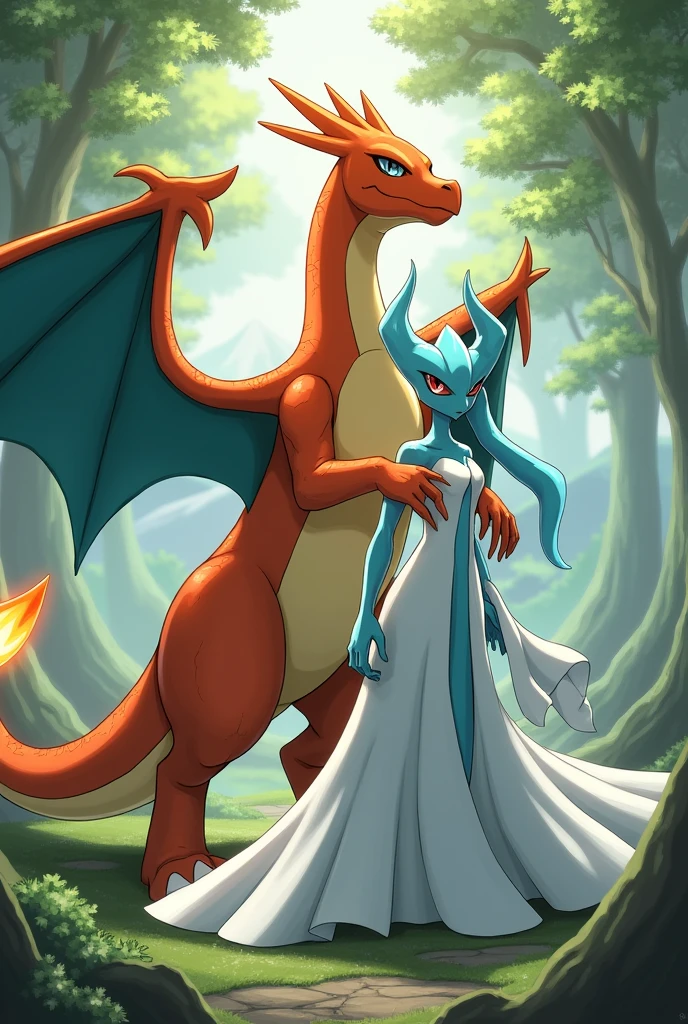 Charizard and Gardevoir from pokemon