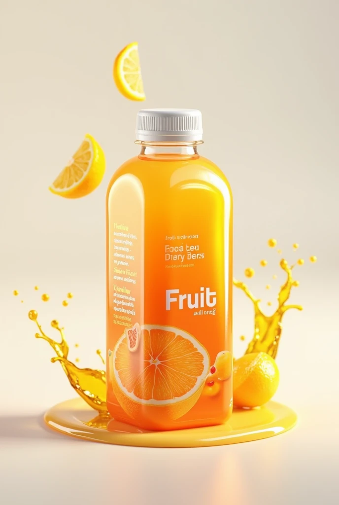 Create a image of Fruit juice product in tetra packaging