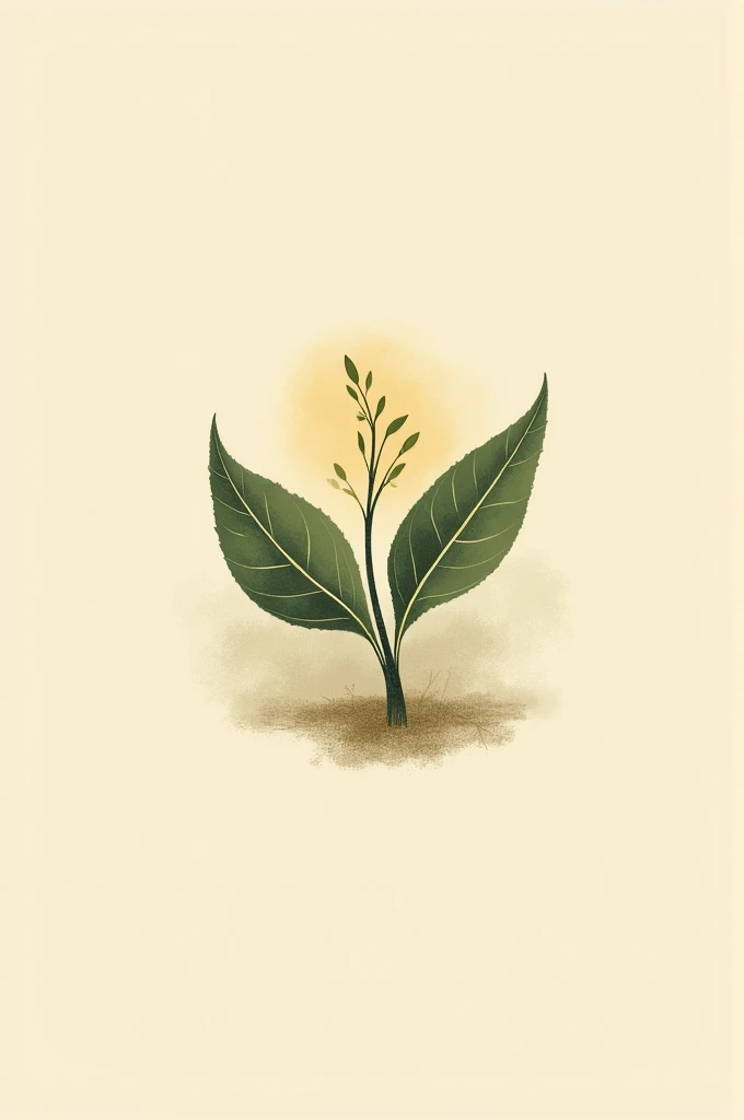 The logo for the uniforms of a Hostel that has a vanilla leaf