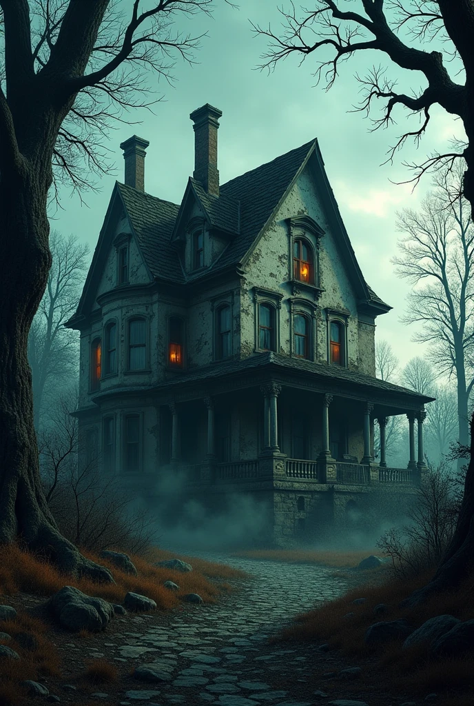 The mansion was abandoned, and villagers were afraid to go near it.