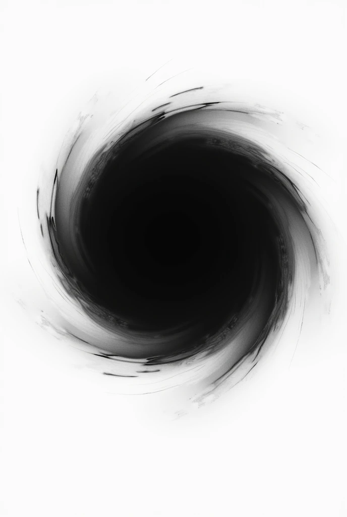 A simple 2D black hole with only black and white colors