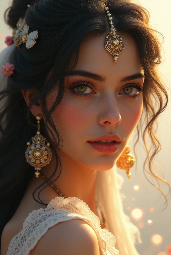 beautiful radha, with lovely eyes