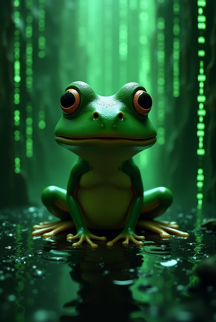 Pepe the frog on matrix 